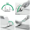 Leitz kangkaarköitja Active PP WOW A4/80mm, A4, D-rõngas, Säilitamine, polüvaht, must, 500 lehte