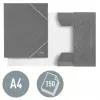 Leitz 3-klapiline kaust WOW Card/POB A4, klappkaust, A4, polüpropüleen (PP), must, 150 lehte, kummipael