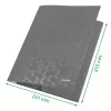 Leitz 3-klapiline kaust WOW Card/POB A4, klappkaust, A4, polüpropüleen (PP), must, 150 lehte, kummipael