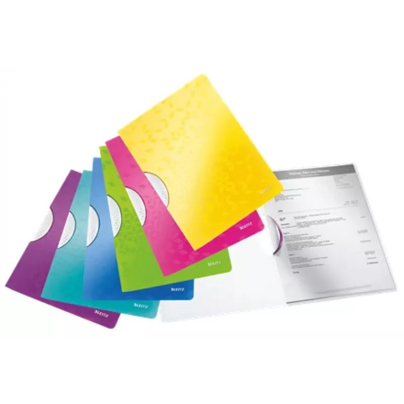Leitz kiirköitja ColorClip WOW A4 PP, esitluskaust, A4, polüpropüleen (PP), must, läikiv, 30 lehte