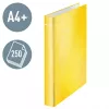 Leitz WOW lamineeritud kaust A4+ 2 D-rõngaga/25 mm, A4+, D-rõngas, papp, kollane, 250 lehte, 80 g/m²