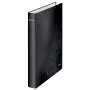 Leitz Ringbinder WOW lamineeritud, A4+, D-rõngas, kartong, must, 250 lehte, 80 g/m²