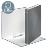 Leitz Ringbinder WOW lamineeritud, A4+, D-rõngas, kartong, must, 250 lehte, 80 g/m²