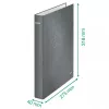 Leitz Ringbinder WOW lamineeritud, A4+, D-rõngas, kartong, must, 250 lehte, 80 g/m²