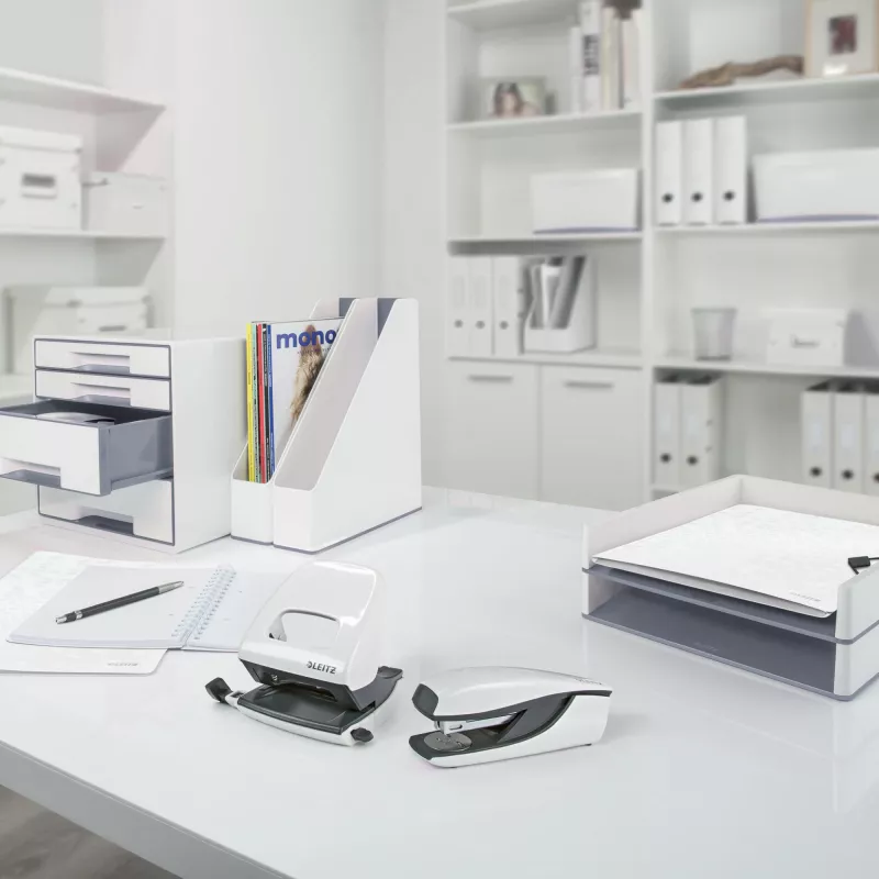 Leitz Ringbinder WOW PP A4 2RR/25mm, A4, ümmargune rõngas, polüpropüleen (PP), valge, 190 lehte, 80 g/m²