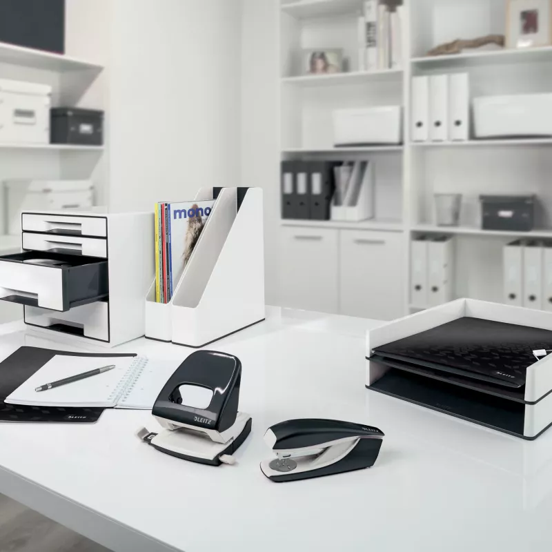 Leitz Ringbinder WOW PP A4 2RR/25mm, A4, ümar rõngas, polüpropüleen (PP), must, 190 lehte, 80 g/m²