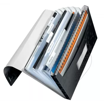 Leitz Project File WOW PP, ümbrikumapp, A4, polüpropüleen (PP), must, horisontaalne/vertikaalne, 250 lehte