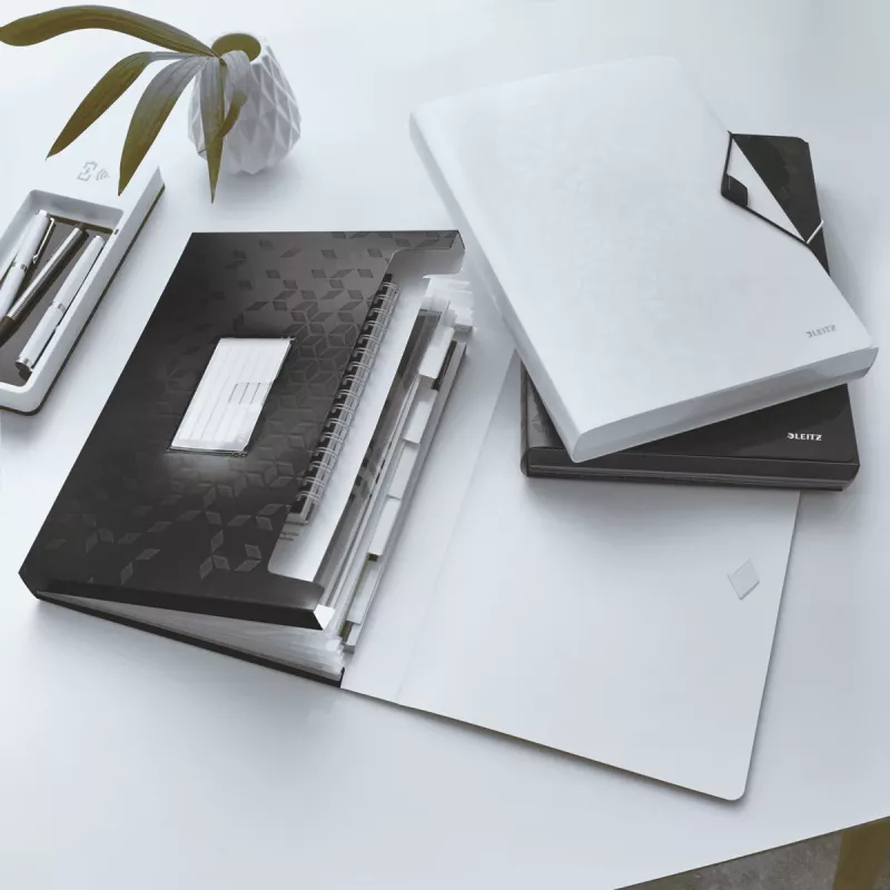 Leitz Project File WOW PP, ümbrikumapp, A4, polüpropüleen (PP), must, horisontaalne/vertikaalne, 250 lehte
