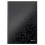 Leitz Notebook WOW A4 ruuduline kõva kaanega 90g/80 lehte, mustriline, Must, A4, 80 lehte, 80 g/m², ruuduline paber