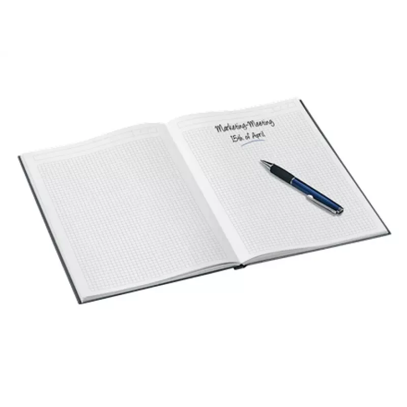 Leitz Notebook WOW A4 ruuduline kõva kaanega 90g/80 lehte, mustriline, Must, A4, 80 lehte, 80 g/m², ruuduline paber