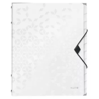 Leitz vahekaust WOW PP 12 vahelehega, tavaline mapp, A4, polüpropüleen (PP), valge, läikiv, 200 lehte