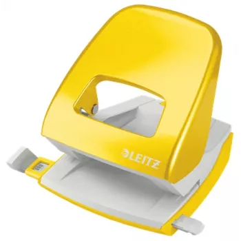 Leitz NeXXt auguraud WOW 5008 metallist 2-auguline / 30 lehte, 30 lehte, kollane, metall, 8 cm, 5,5 mm, A4, A5, A6, foolio, US-Quart, 8 x 8 x 8 cm