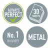 Leitz NeXXt auguraud WOW 5008 metallist 2-auguline / 30 lehte, 30 lehte, kollane, metall, 8 cm, 5,5 mm, A4, A5, A6, foolio, US-Quart, 8 x 8 x 8 cm