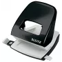 Leitz auguraud WOW 5008 Metal 2-auguline / 30 lehte, 30 lehte, must, valge, metall, 8 cm, 5,5 mm, A4, A5, A6, foolio, US-Quart, 8 x 8 x 8 cm
