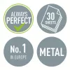 Leitz auguraud WOW 5008 Metal 2-auguline / 30 lehte, 30 lehte, must, valge, metall, 8 cm, 5,5 mm, A4, A5, A6, foolio, US-Quart, 8 x 8 x 8 cm