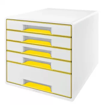 Leitzi sahtlikapp WOW Cube 5 sahtliga, 5 sahtlit, Plastik, 270 mm, 287 mm, 363 mm, 3,59 kg