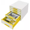 Leitzi sahtlikapp WOW Cube 5 sahtliga, 5 sahtlit, Plastik, 270 mm, 287 mm, 363 mm, 3,59 kg
