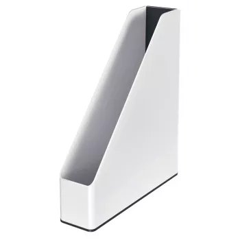 Leitz ajakirjahoidja WOW Dual Colour, valge, plastik, A4, 73 mm, 318 mm, 272 mm