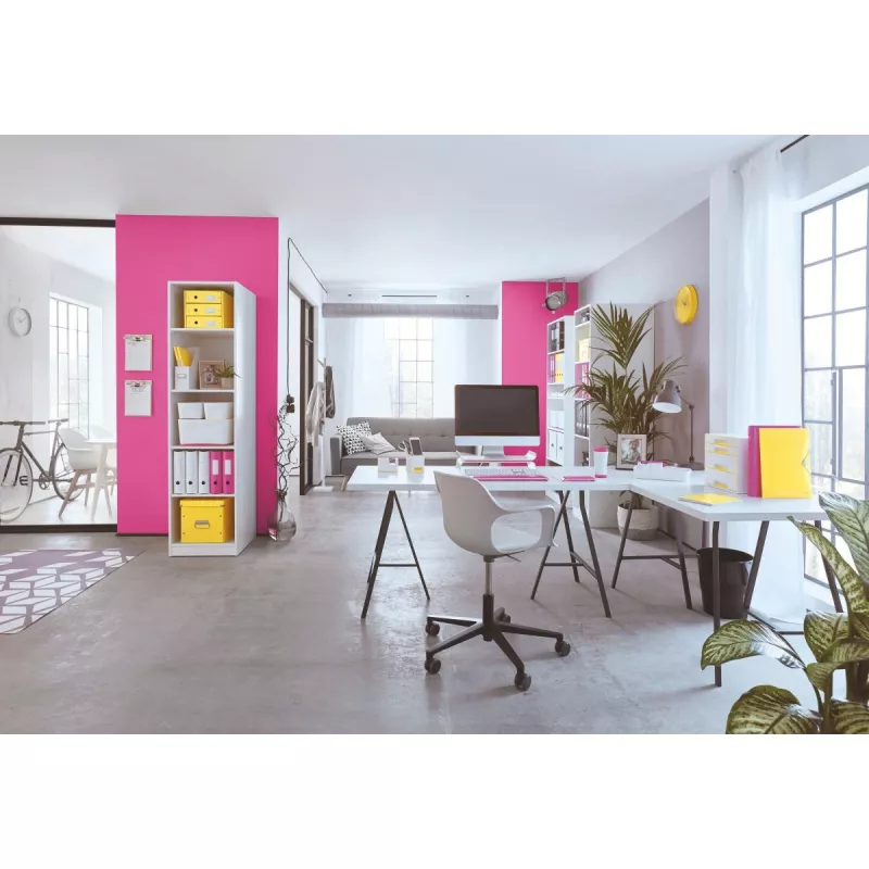 Leitz WOW kleeplindi hoidik, 1,9 cm, 33 m, polüstüreen (PS), valge, kollane, 51 mm, 126 mm