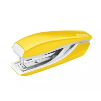 Leitz NeXXt WOW Metal Mini klammerdaja, 10 lehte, kollane, P2, metall, plastik, 80 g/m², 3,5 cm