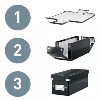 Leitz Click & Store WOW suur hoiukarp, kollane, papp, 369 mm, 482 mm, 200 mm