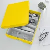 Leitz Click & Store WOW Medium Organiser Box, hoiukarp, kollane, ristkülikukujuline, kartong, ühevärviline, siseruumidesse