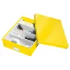 Leitz Click & Store WOW Medium Organiser Box, hoiukarp, kollane, ristkülikukujuline, kartong, ühevärviline, siseruumidesse