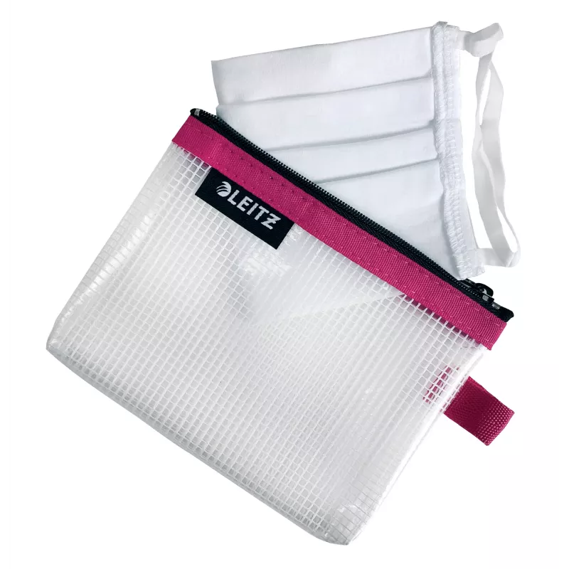 Leitz Travel Pouch veekindel WOW Small, unisex, aksessuaarikott, väike, tõmblukk, veekindel, roosa