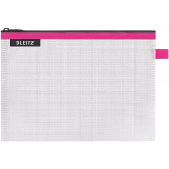 Leitz Travel Pouch veekindel WOW Medium, Unisex, Aksessuaarikott, Medium, Tõmblukk, Veekindel, Roosa