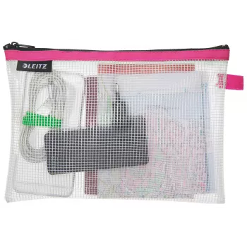 Leitz Travel Pouch veekindel WOW Medium, Unisex, Aksessuaarikott, Medium, Tõmblukk, Veekindel, Roosa