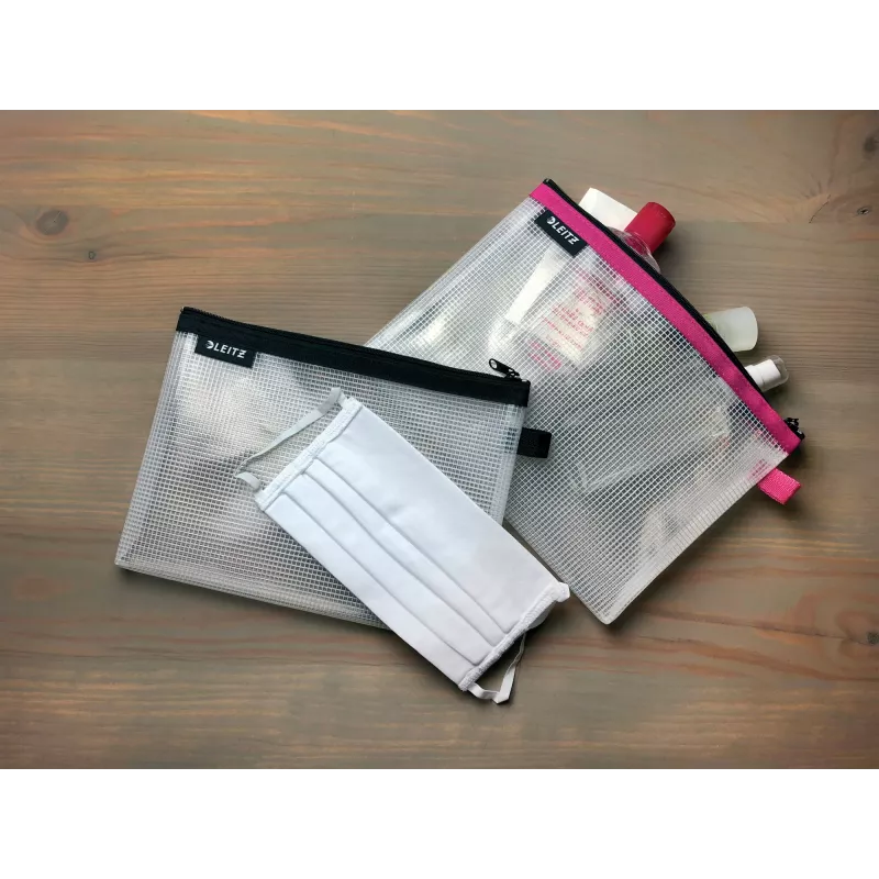 Leitz Travel Pouch veekindel WOW Medium, Unisex, Aksessuaarikott, Medium, Tõmblukk, Veekindel, Roosa