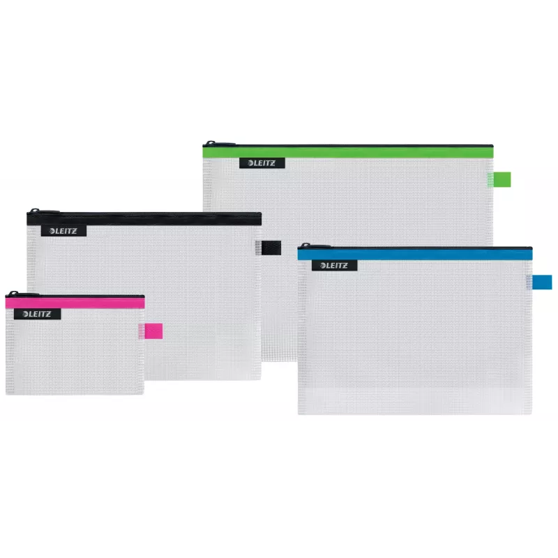 Leitz Travel Pouch veekindel WOW Medium, Unisex, Aksessuaarikott, Medium, Tõmblukk, Veekindel, Roosa