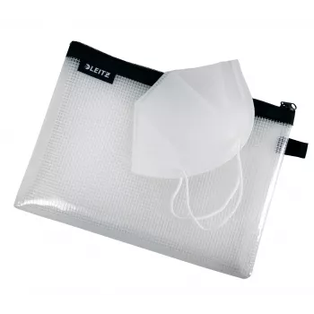 Leitz reisitasku veekindel WOW Medium, unisex, aksessuaarikott, keskmine, tõmblukk, veekindel, must