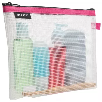 Leitz reisikott kosmeetika veekindel WOW, unisex, tarvikukott, üks suurus, tõmblukk, veekindel, roosa