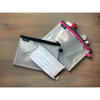 Leitz Travel Pouch Cosmetic veekindel WOW, unisex, tarvikukott, üks suurus, tõmblukk, veekindel, sinine