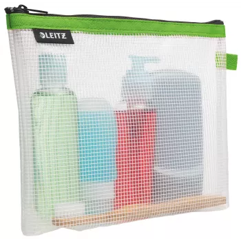 Leitz reisikott kosmeetika veekindel WOW, Unisex, Aksessuaarikott, Üks suurus, Tõmblukk, Veekindel, Roheline