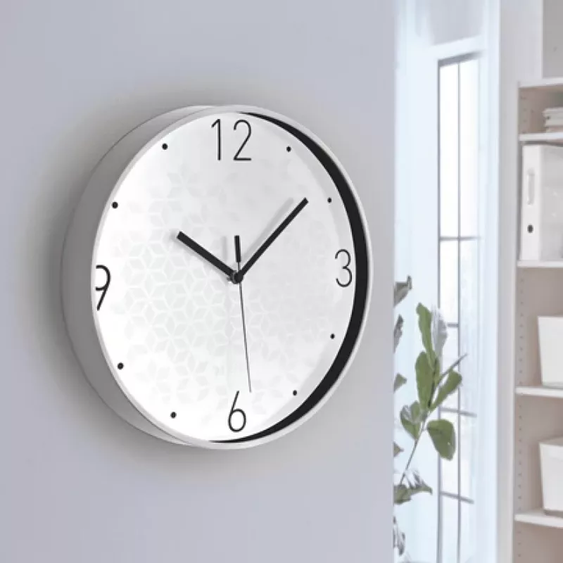 Leitz seinakell (vaikne) WOW, ümmargune, valge, 290 mm, 43 mm, 290 mm, 550 g