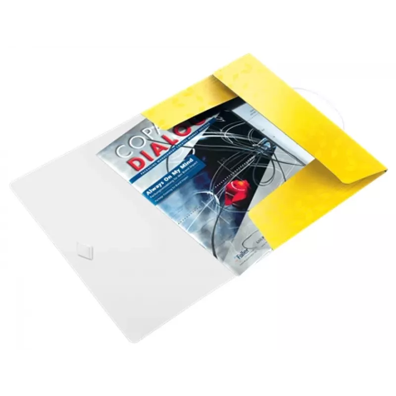 Leitz 3-Flap Folder WOW PP A4, Presentatsioonikaust, A4, Polüpropüleen (PP), Kollane, Portree, 150 lehte