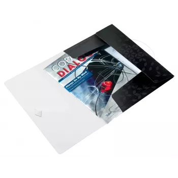 Leitz 3-kambriga mapp WOW PP A4, klappmapp, A4, polüpropüleen (PP), must, rõht-/püstpaigutus, 150 lehte