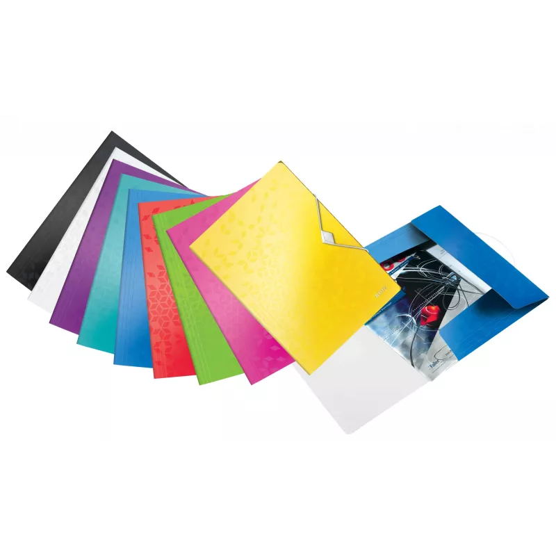 Leitz 3-kambriga mapp WOW PP A4, klappmapp, A4, polüpropüleen (PP), must, rõht-/püstpaigutus, 150 lehte