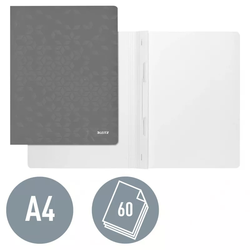 Leitz lamekaust WOW A4, tavaline kaust, A4, kartong, roheline, portree, 250 lehte