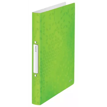 Leitz Ringbinder WOW PP A4 2RR/25mm, A4, ümmargune rõngas, polüpropüleen (PP), roheline, 190 lehte, 80 g/m²