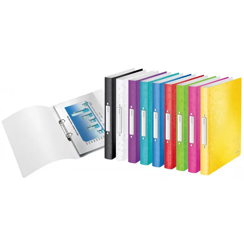 Leitz Ringbinder WOW PP A4 2RR/25mm, A4, ümmargune rõngas, polüpropüleen (PP), roheline, 190 lehte, 80 g/m²
