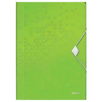 Leitz 3-klapiga kaust WOW PP A4, A4, polüpropüleen (PP), roheline, portree, 150 lehte, 80 g/m²