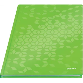Leitz Notebook WOW A4 ruuduline kõva kaanega 90g/80 lehte, mustriline, roheline, A4, 80 lehte, 80 g/m², ruuduline paber