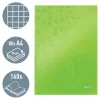 Leitz Notebook WOW A4 ruuduline kõva kaanega 90g/80 lehte, mustriline, roheline, A4, 80 lehte, 80 g/m², ruuduline paber