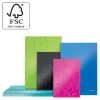 Leitz Notebook WOW A4 ruuduline kõva kaanega 90g/80 lehte, mustriline, roheline, A4, 80 lehte, 80 g/m², ruuduline paber