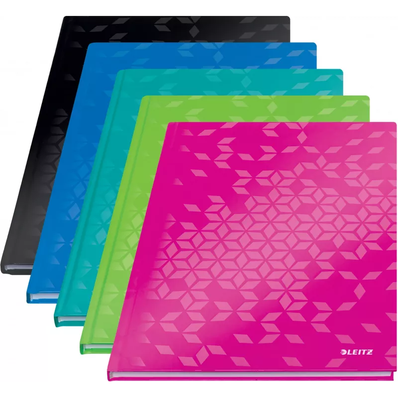 Leitz Notebook WOW A4 ruuduline kõva kaanega 90g/80 lehte, mustriline, roheline, A4, 80 lehte, 80 g/m², ruuduline paber