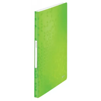 Leitz esitlusmapp WOW PP 40 taskuga, roheline, polüpropüleen (PP), 40 taskut, 40 lehte, portree, A4