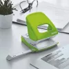 Leitz auguraud WOW 5008 metallist 2 auguga / 30 lehte, 30 lehte, roheline, metall, plastik, 8 cm, 5,5 mm, A4, A5, A6, Foolio, US-Quart, 8 x 8 x 8 cm